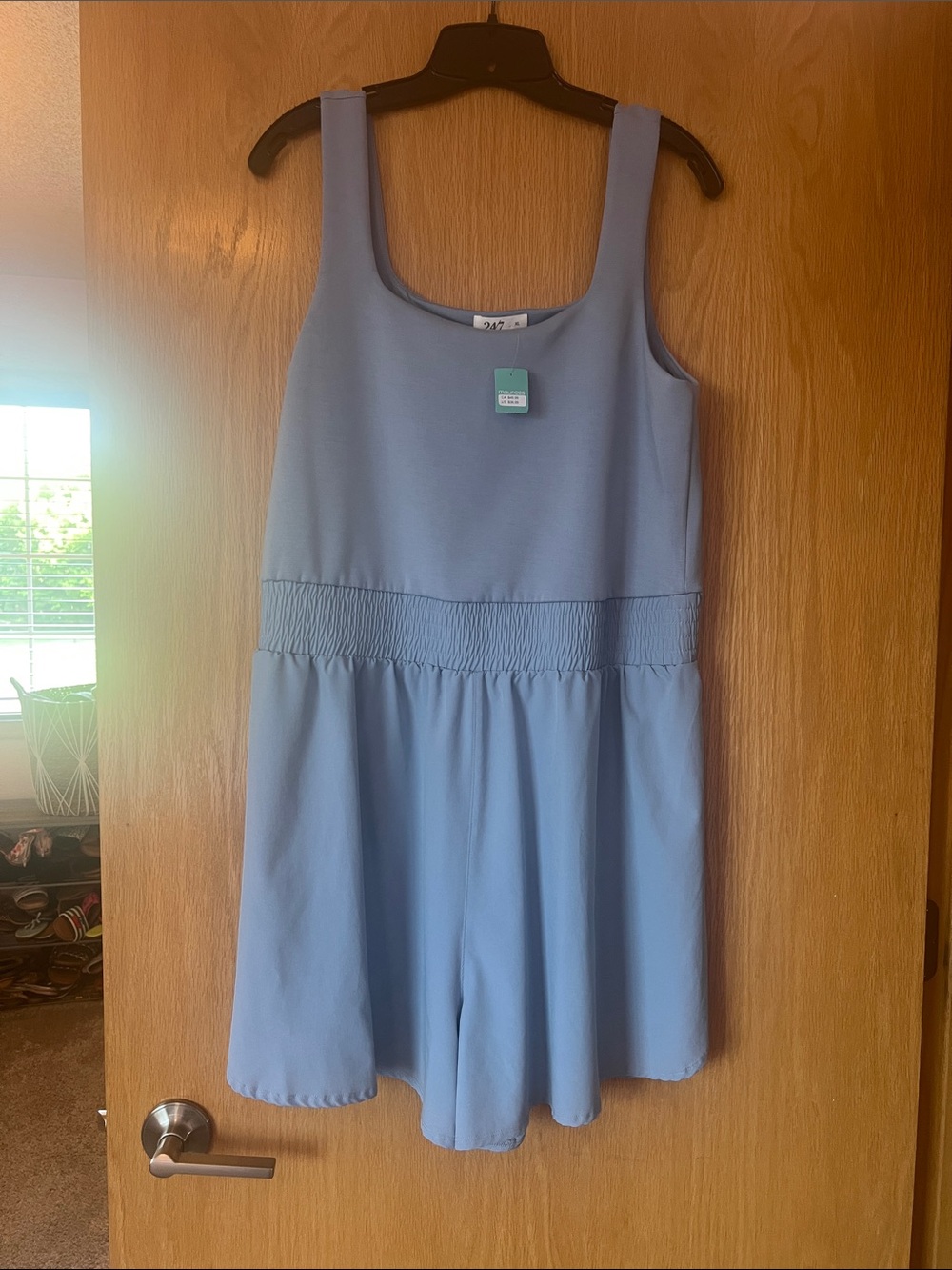 Maurices Light Blue Girls' Smocked-Waist Romper